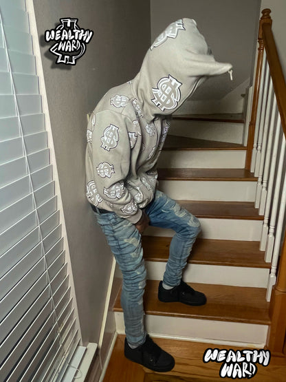Wealthy Ward Full Zip - Up Hoodie (Gray)